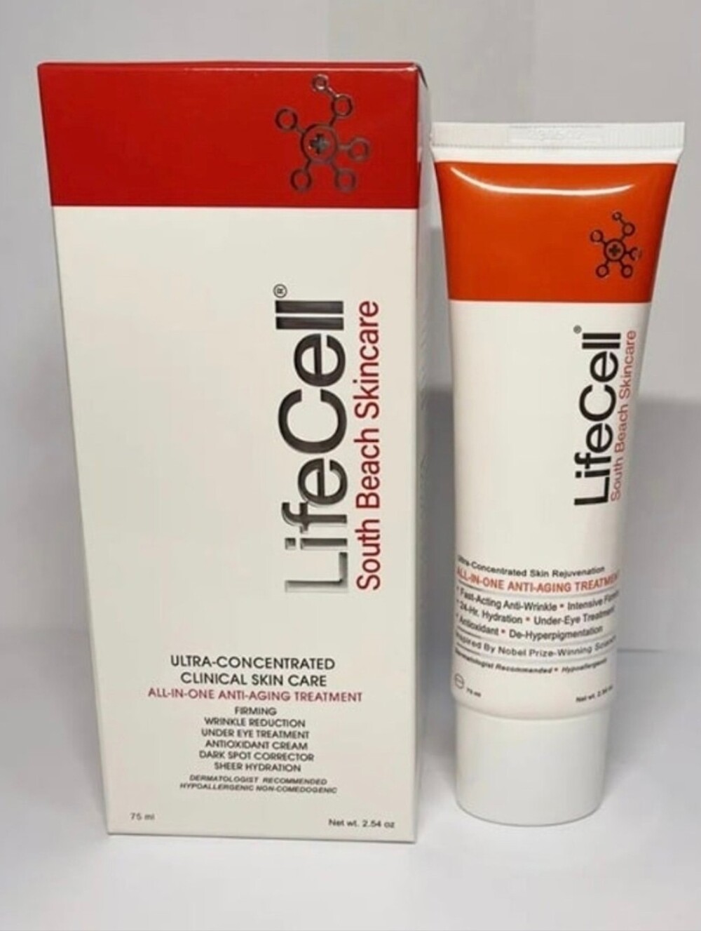 LifeCell South Beach Skincare Anti-Aging Treatment - White & Orange